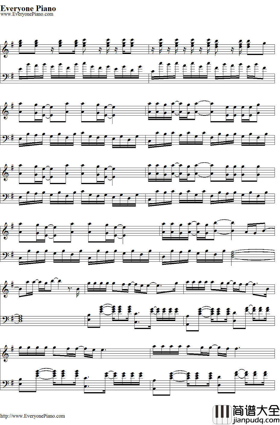 Dangerous钢琴谱_DavidGuetta&SamMartin