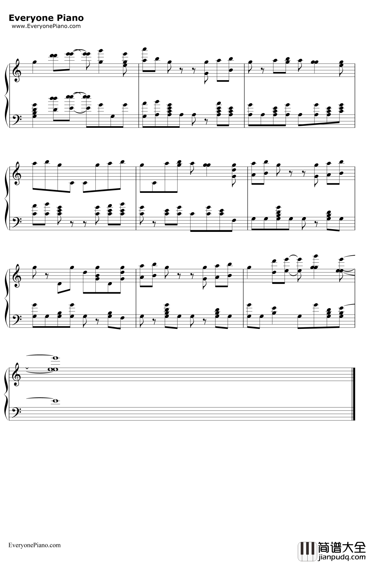 ShakeItOff钢琴谱_TaylorSwift