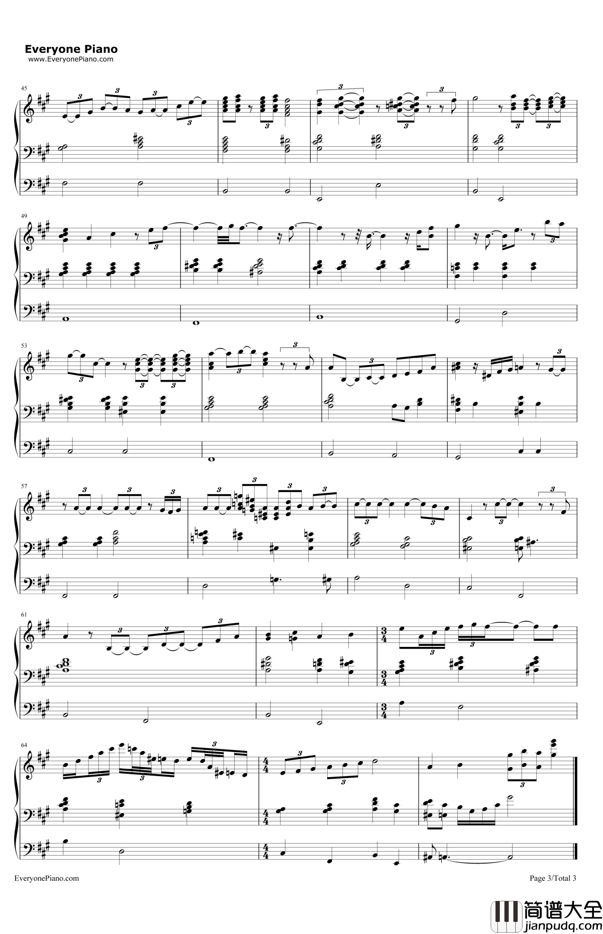 MyFoolishHeart钢琴谱_BillEvans