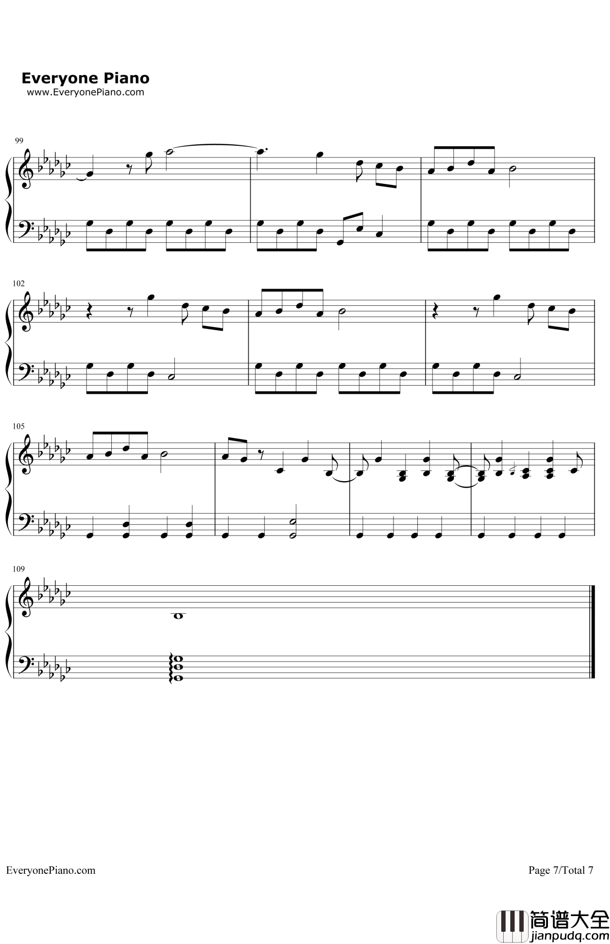 Fool'sGold钢琴谱_OneDirection