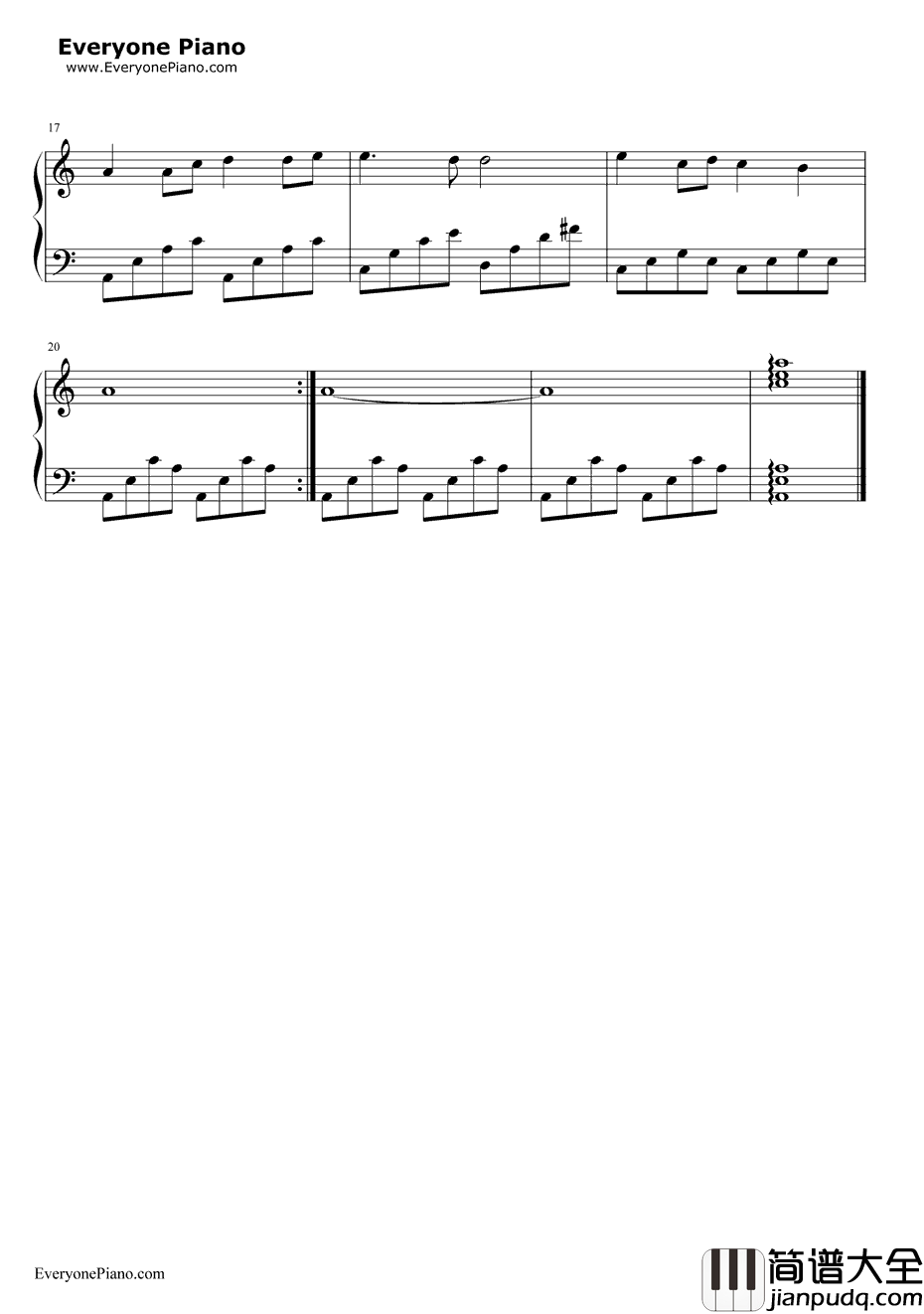 踏浪钢琴谱_徐怀钰