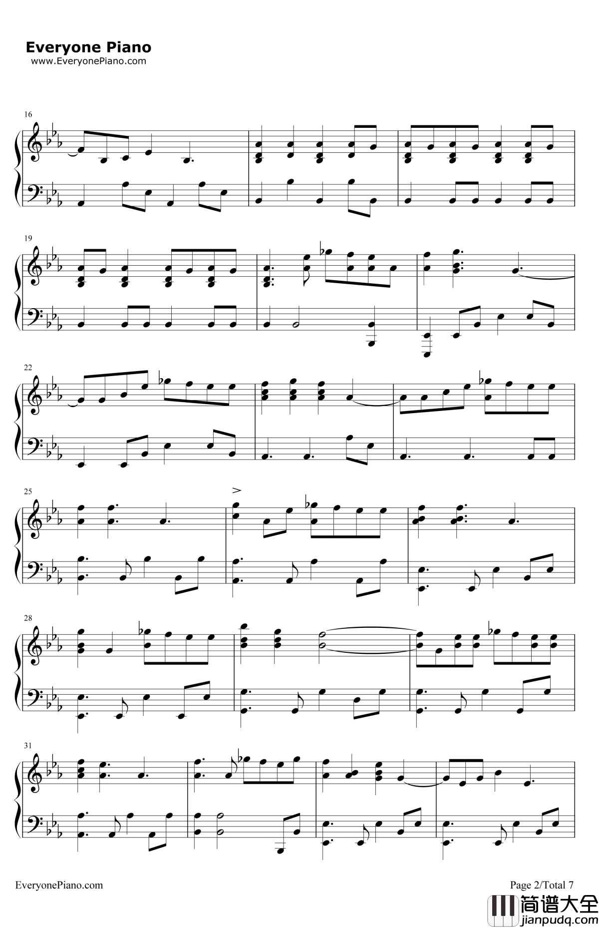 EverybodyTalks钢琴谱_NeonTrees