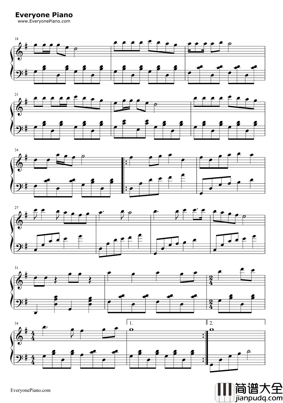 外婆的澎湖湾钢琴谱_潘安邦