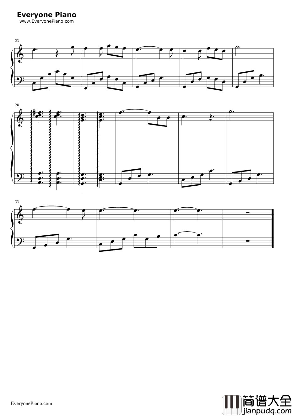 乘着歌声的翅膀钢琴谱_门德尔松