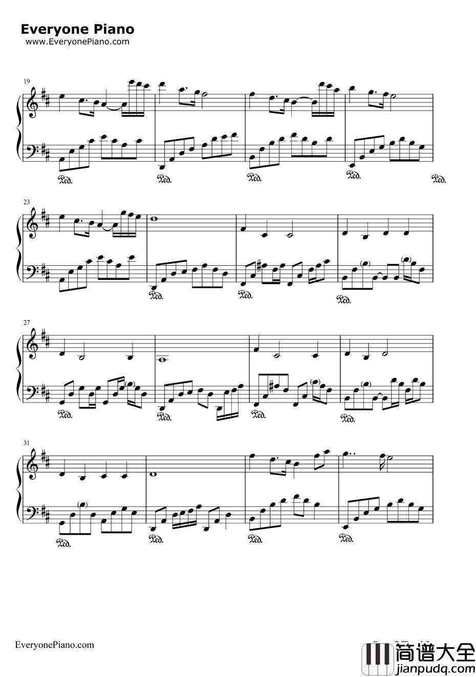 日出晨安钢琴谱_班得瑞Bandari_Goodmorningsunshine