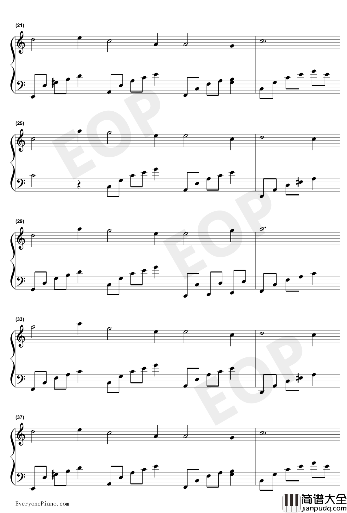 友谊地久天长钢琴谱_罗伯特.彭斯RobertBurns_AuldLangSyne