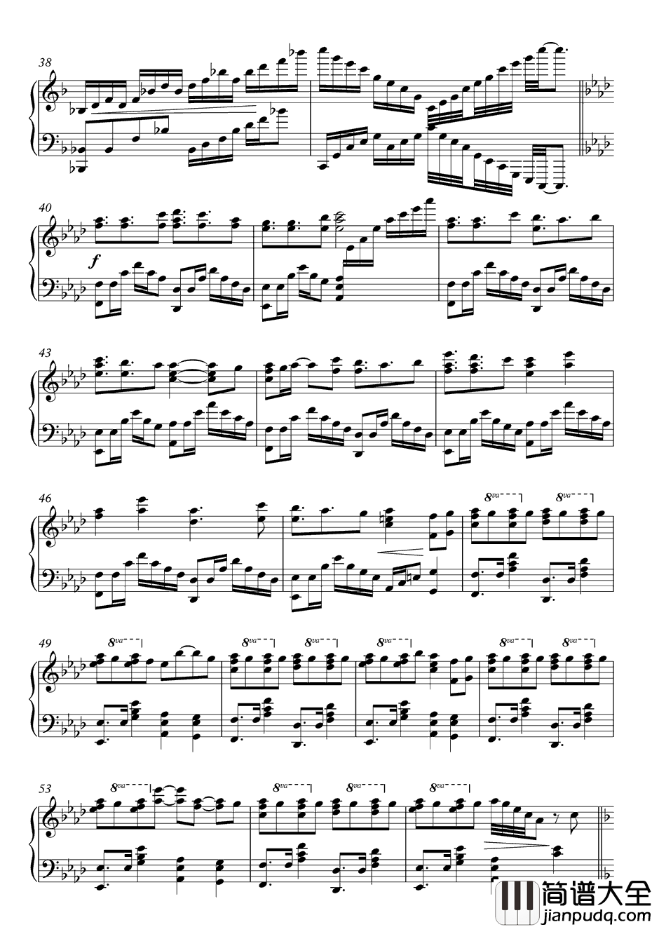 Love_is_a_Beautiful_Pain钢琴谱_CLIFFEDGEft.中村舞子_EndlessTears