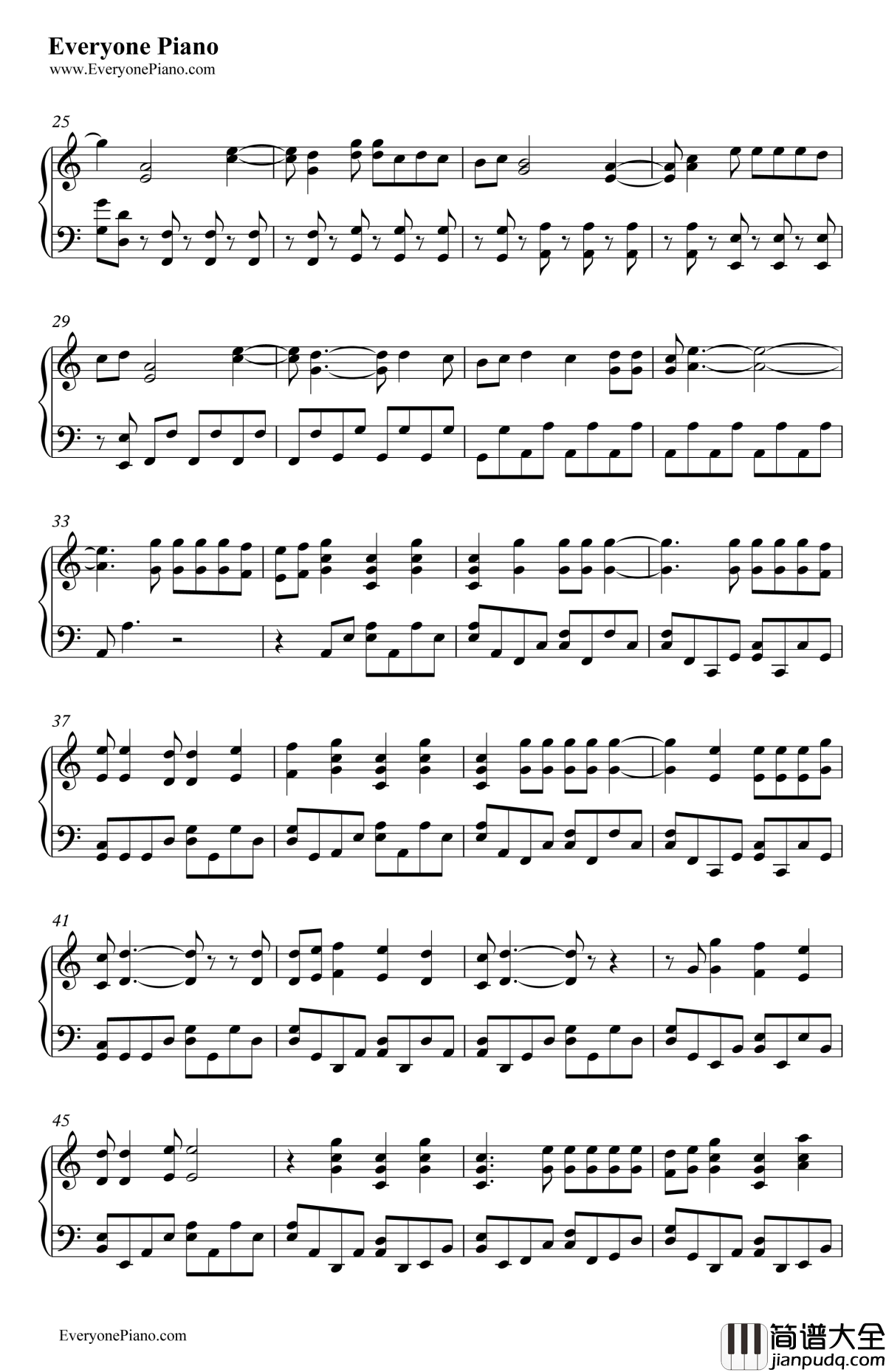 BreakOut钢琴谱_V6_妖精的尾巴OP18