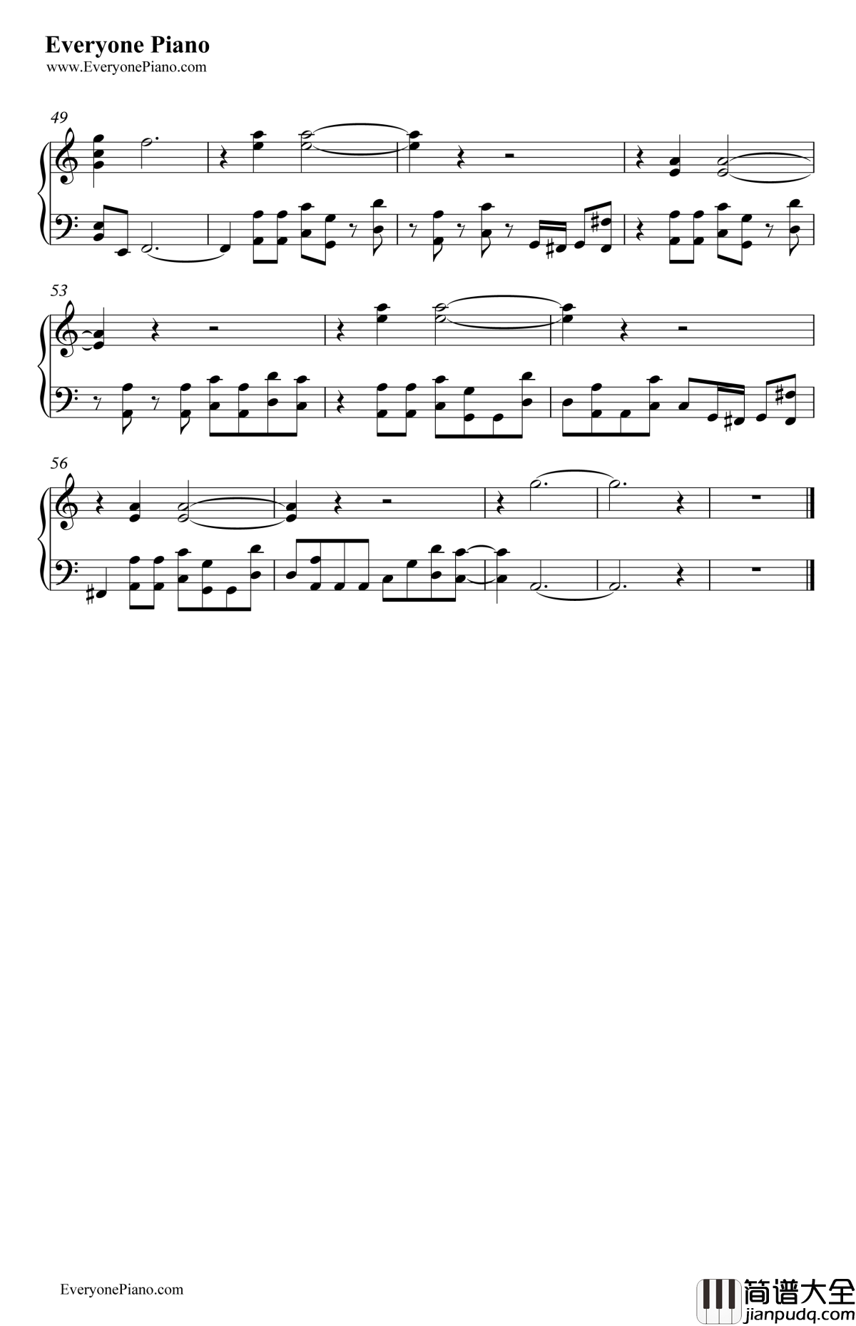 BreakOut钢琴谱_V6_妖精的尾巴OP18