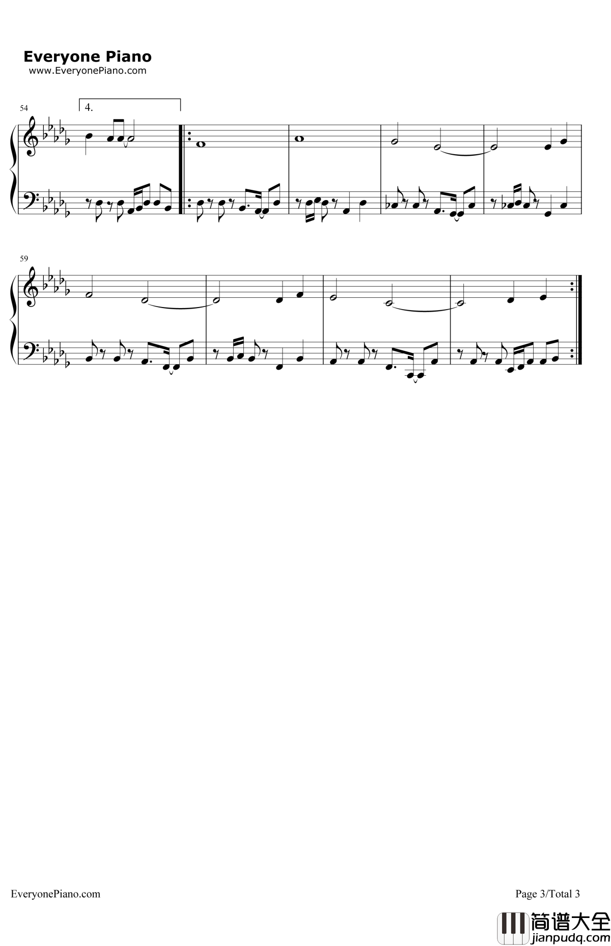 HappyBirthday钢琴谱_StevieWonder