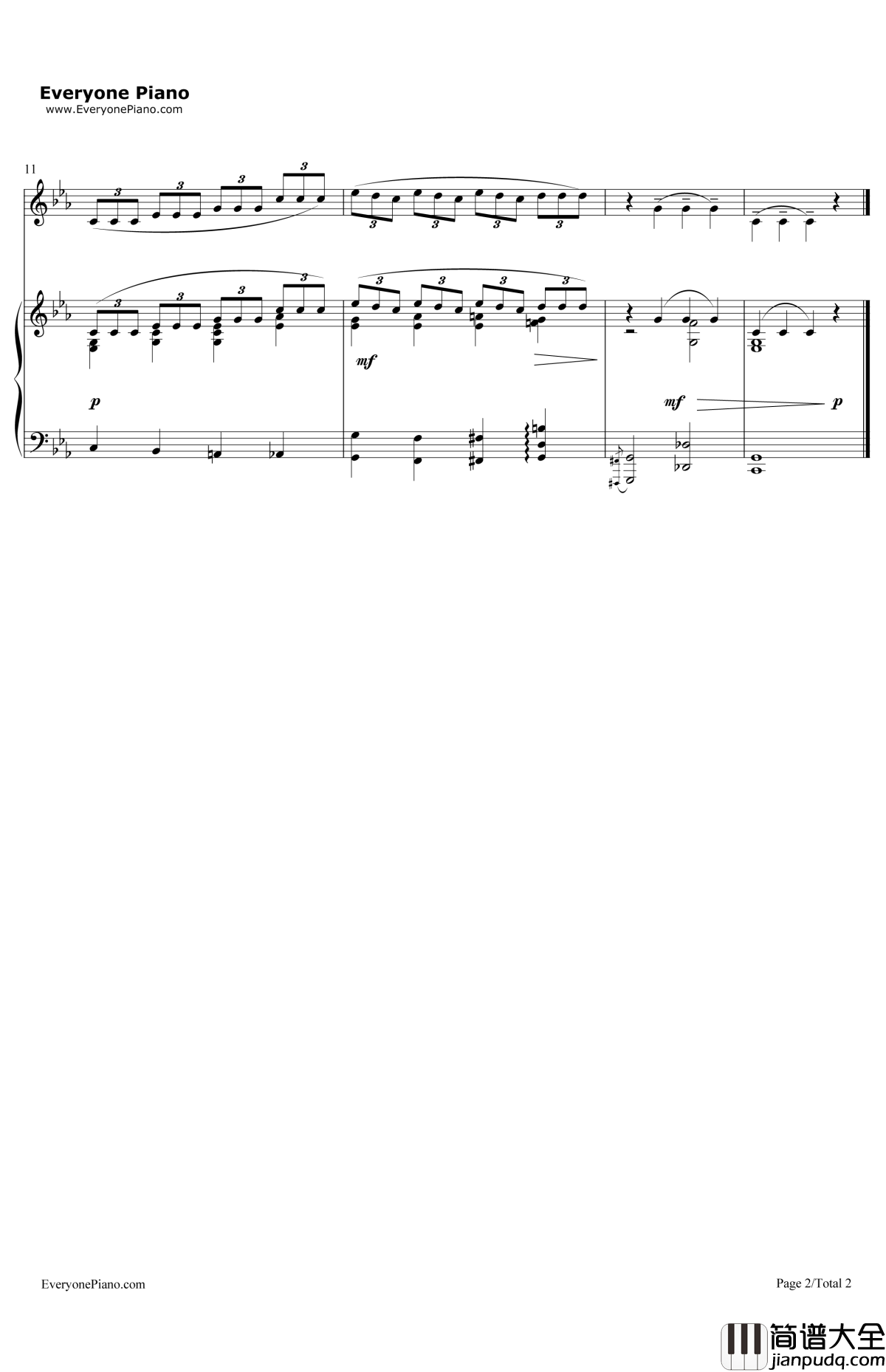 黑色的星期天钢琴谱_鲁兰斯•查理斯_忧郁的星期天