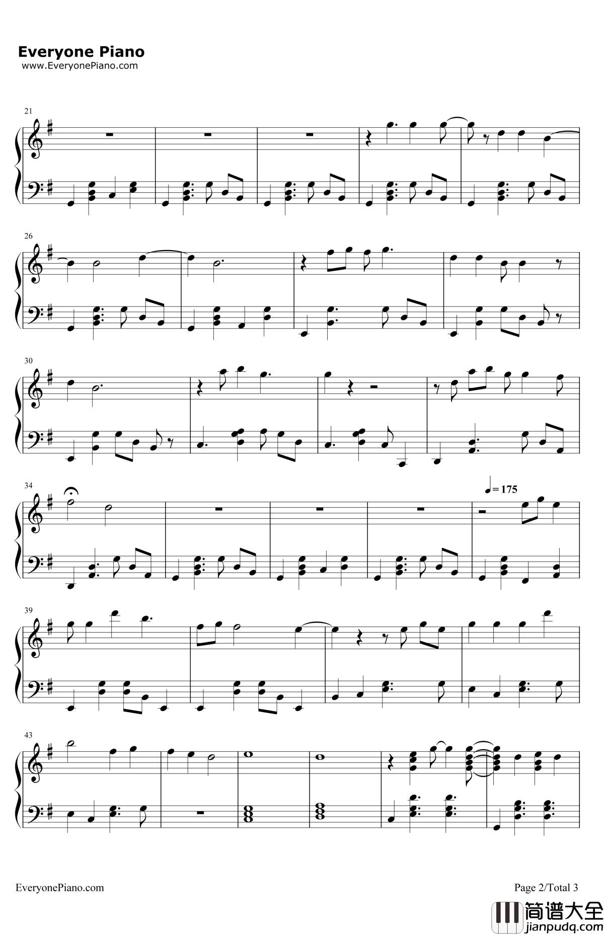 Bright钢琴谱_Echosmith