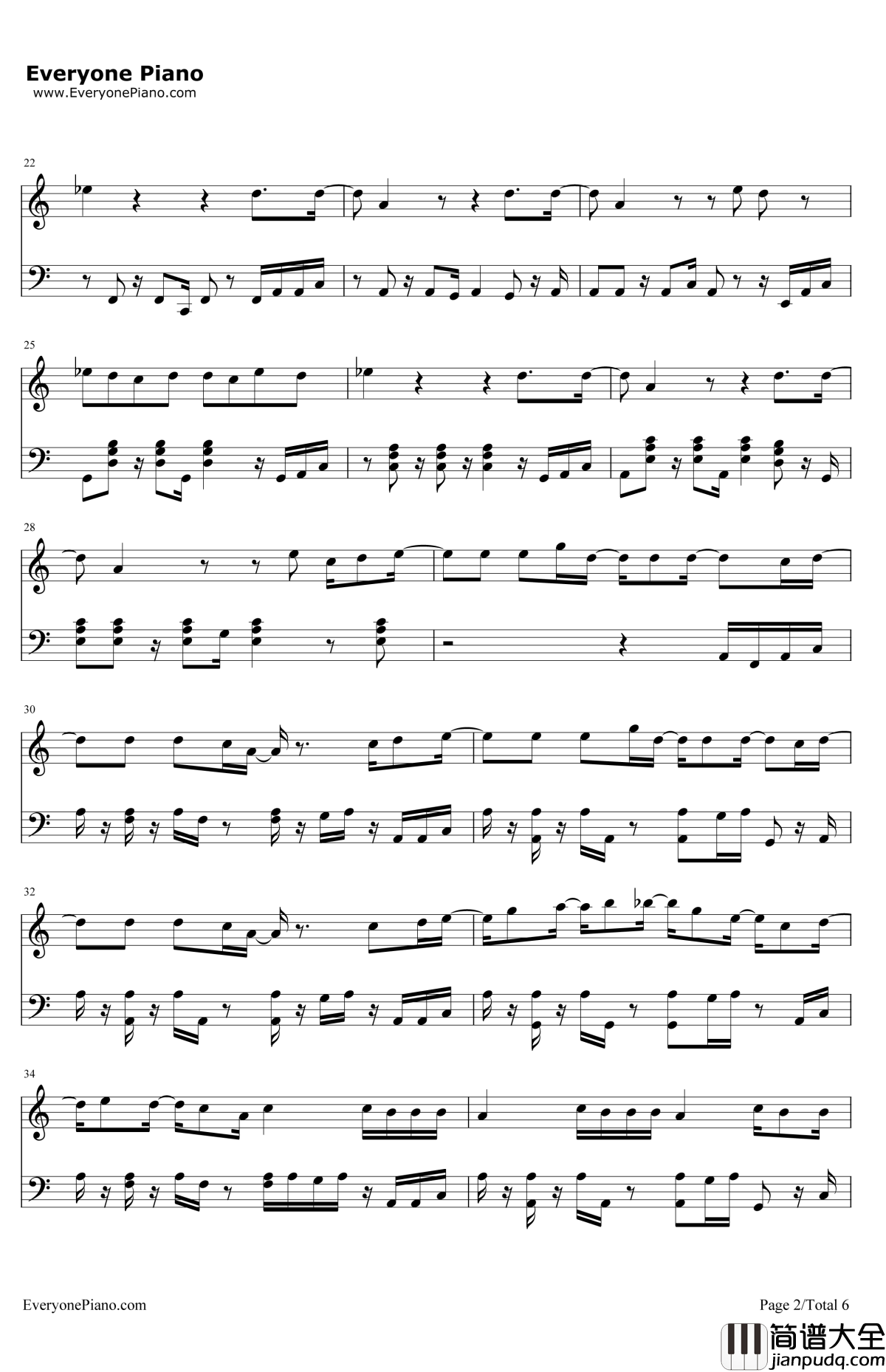 Can'tFeelMyFace钢琴谱_TheWeeknd