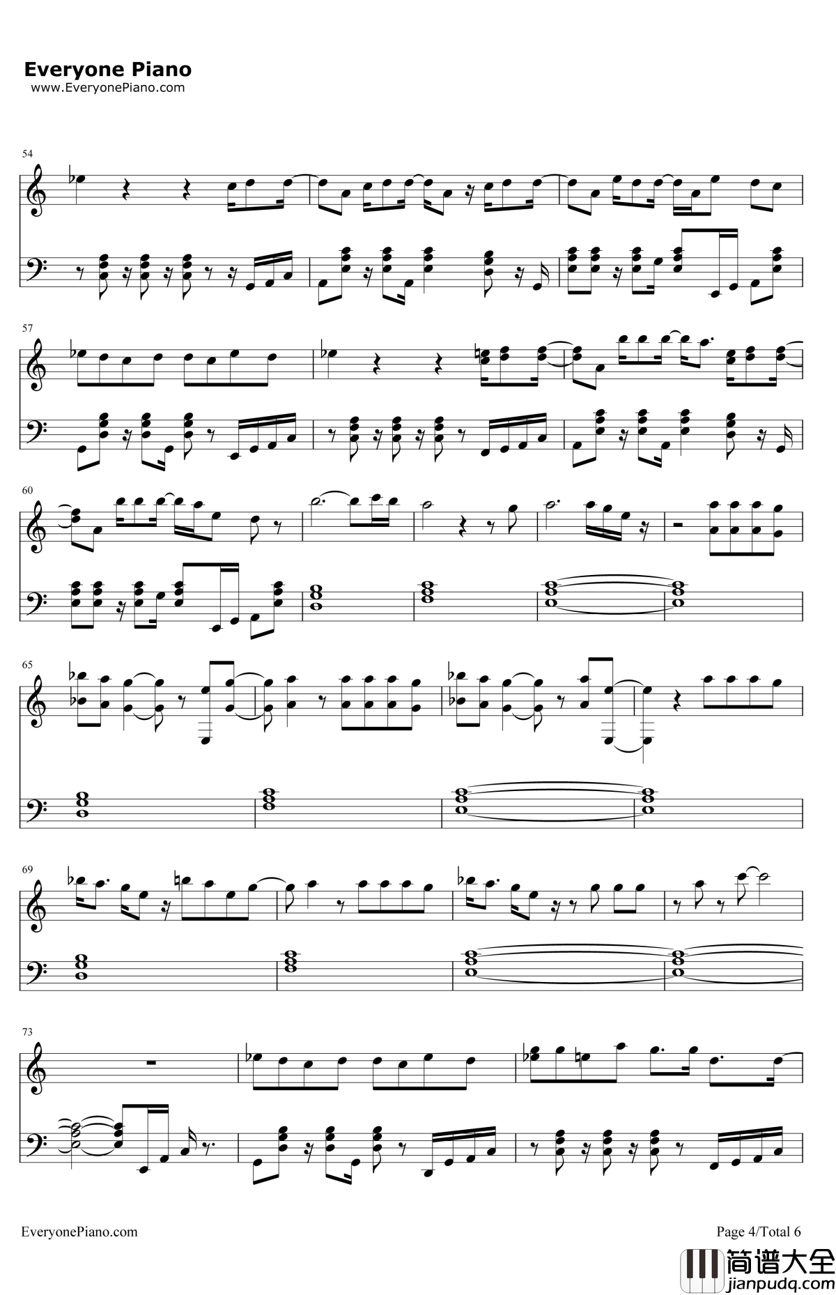 Can'tFeelMyFace钢琴谱_TheWeeknd