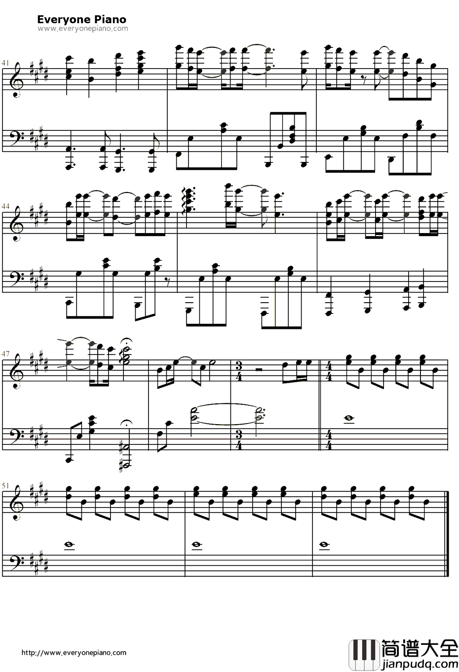 我们的明天钢琴谱_鹿晗_重返20岁主题曲