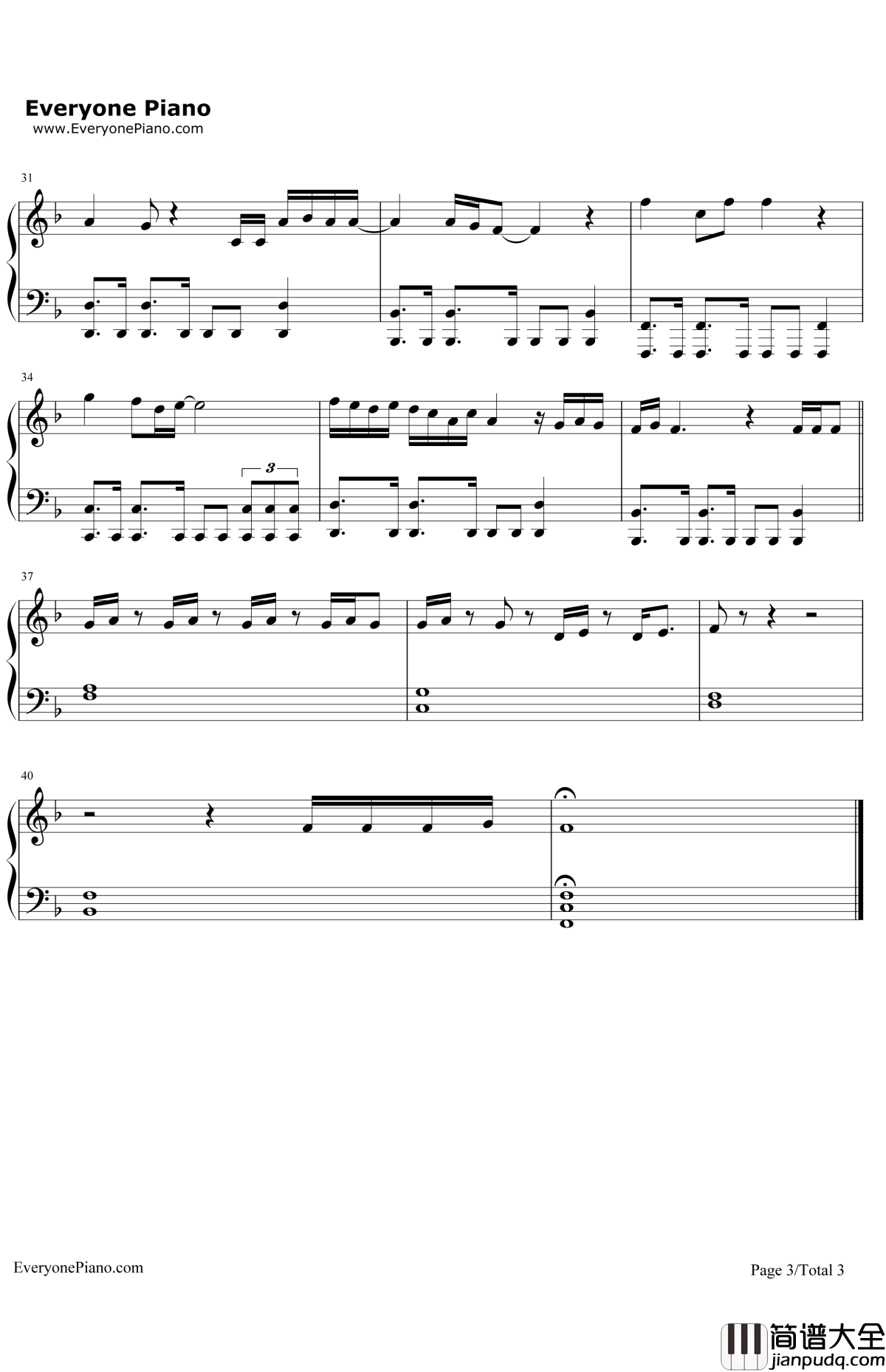 Flashlight钢琴谱_JessieJ_完美音调2原声