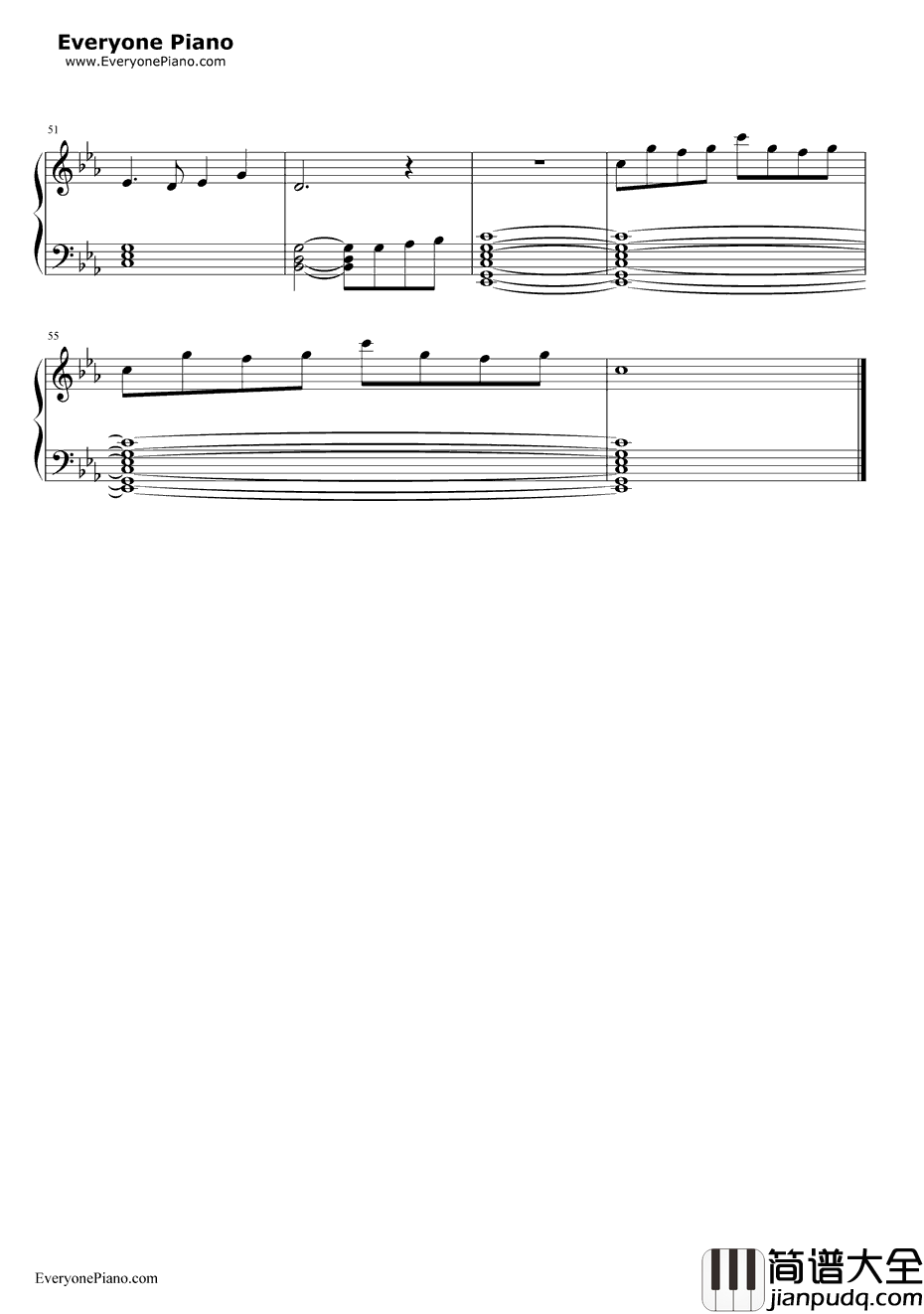 天空之城变奏版钢琴谱_久石让宫崎骏_黑暗圣剑传说BGM