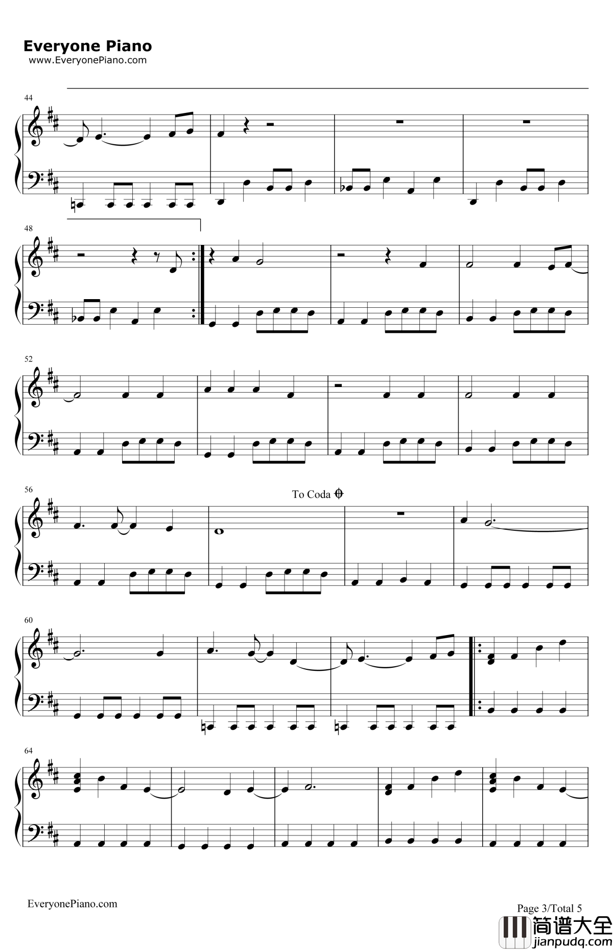 JustaGirl钢琴谱_NoDoubt