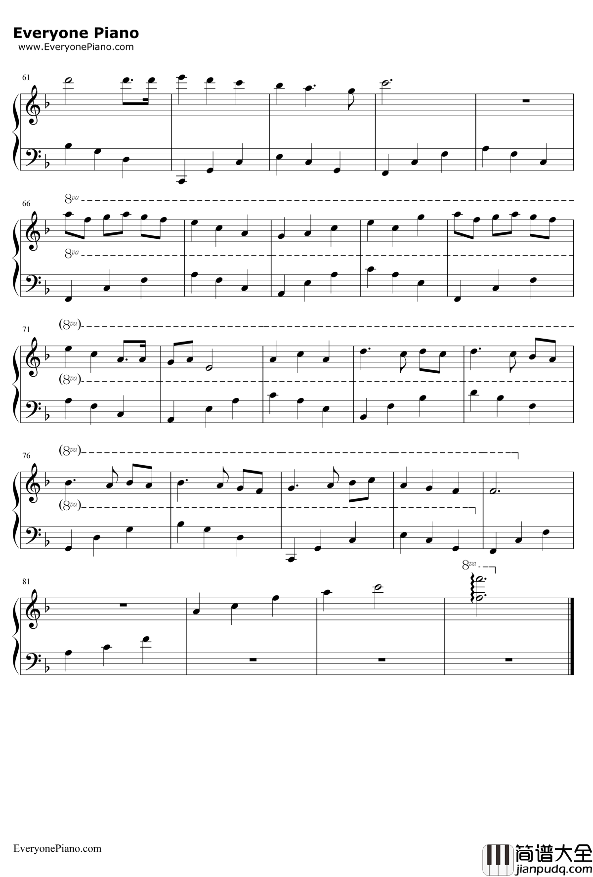 LavenderHills（薰衣草山丘）钢琴谱_BrianCrain_LavenderHills