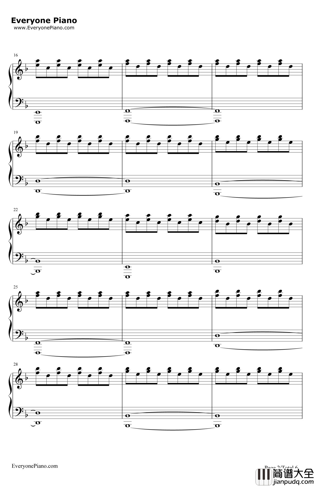 YouRuinMe钢琴谱_TheVeronicas_伴奏版