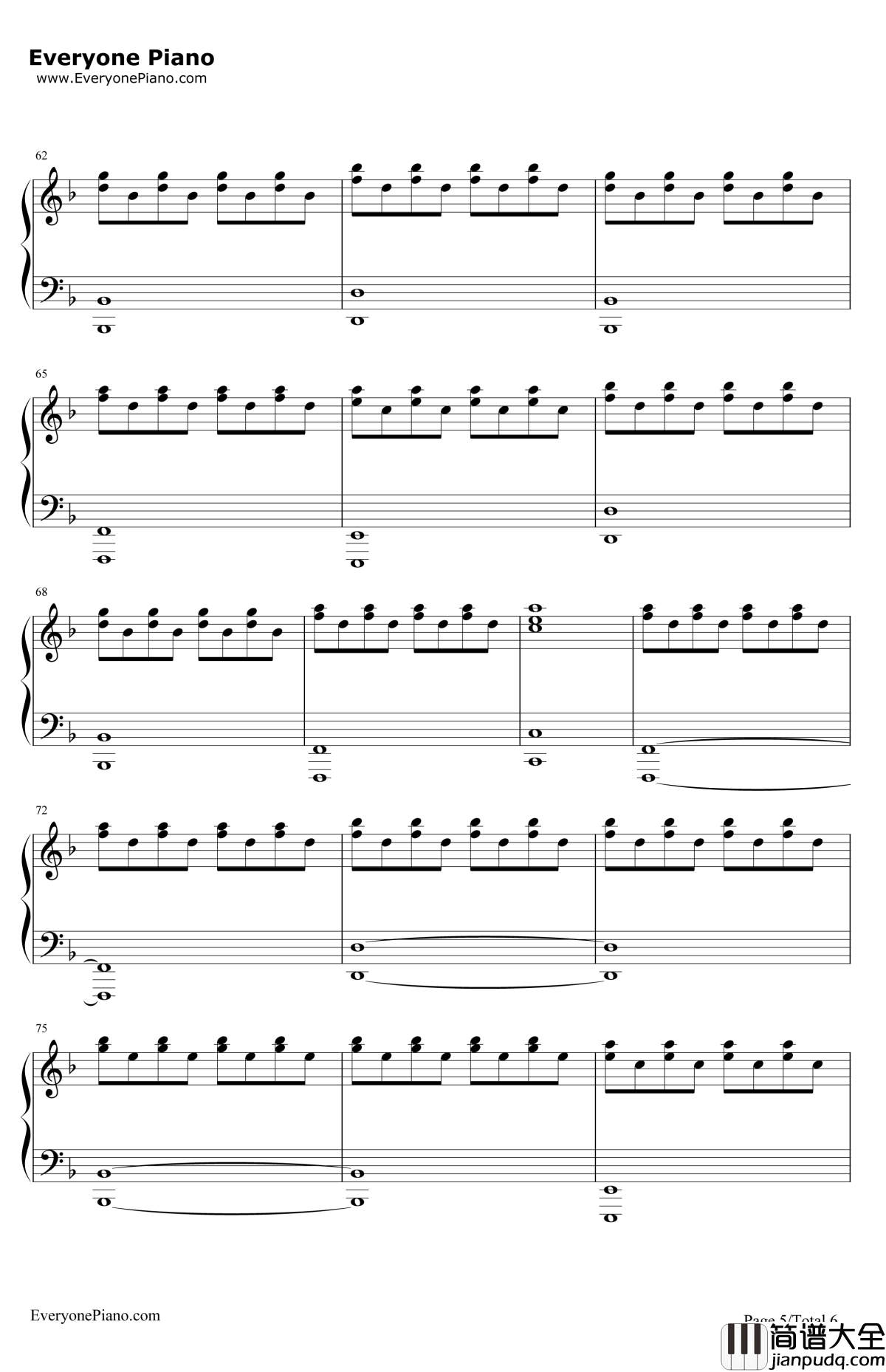 YouRuinMe钢琴谱_TheVeronicas_伴奏版