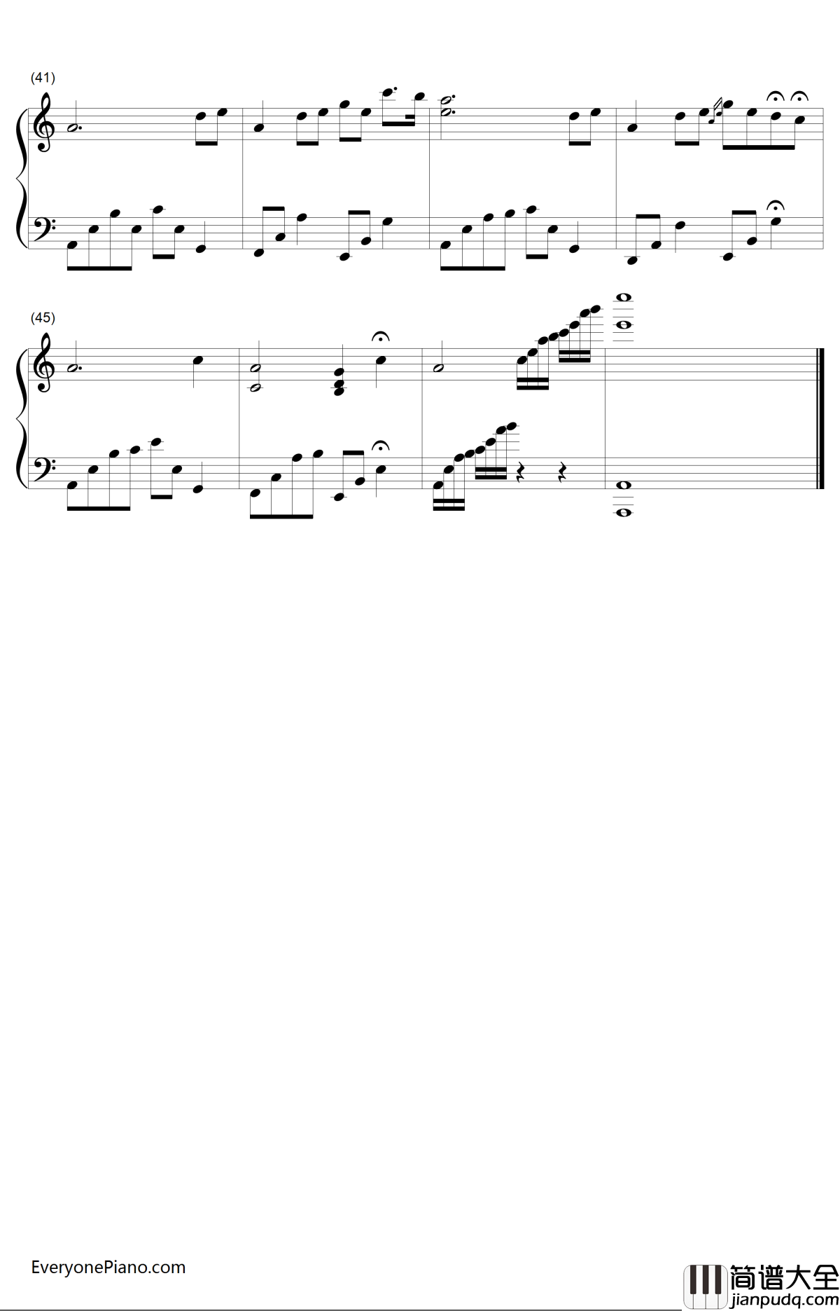 街道的寂寞钢琴谱_石进