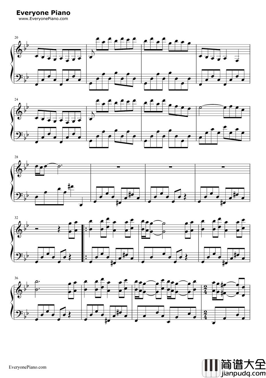 写给海洋钢琴谱_班得瑞