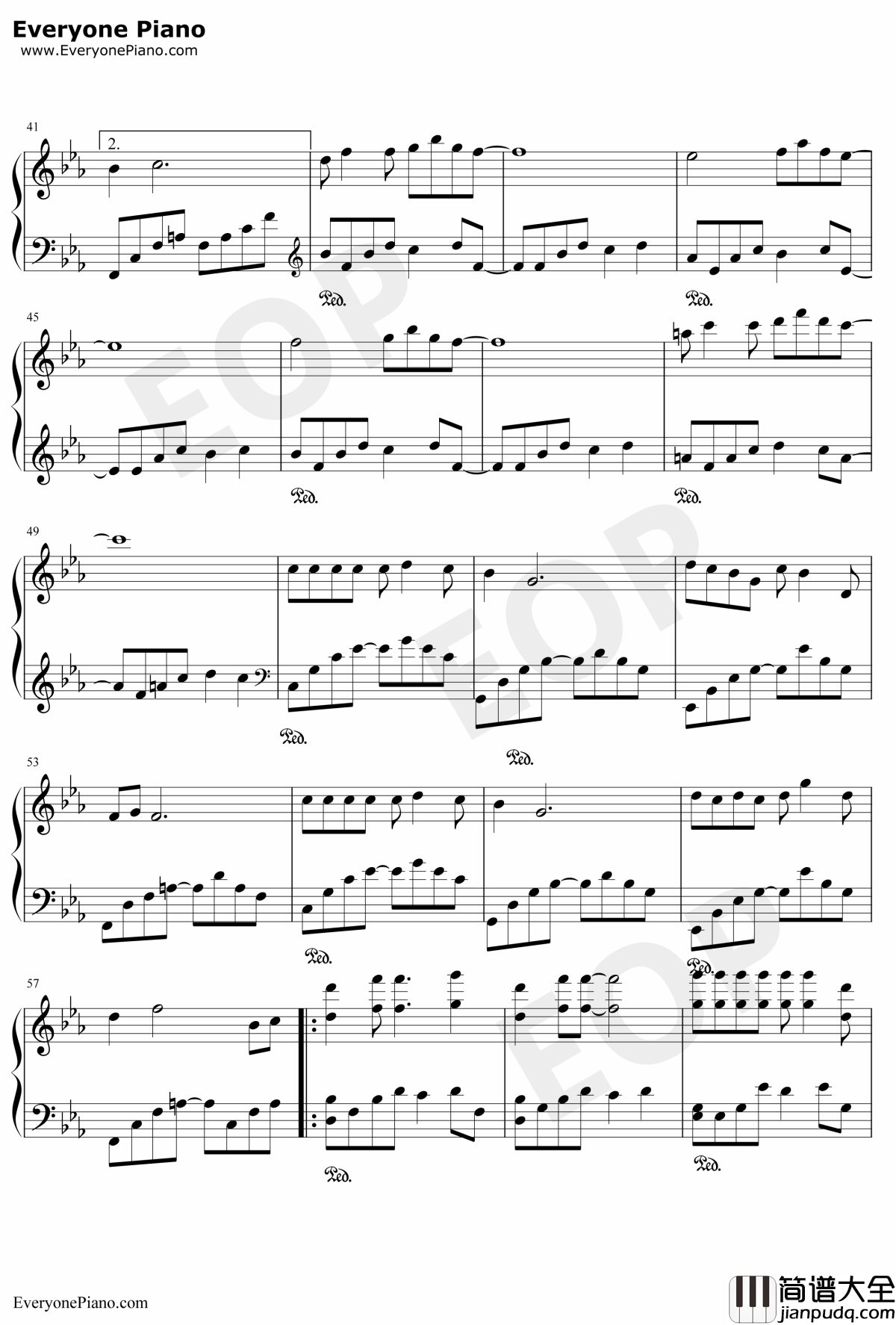 亲亲我的宝贝钢琴谱_周华健