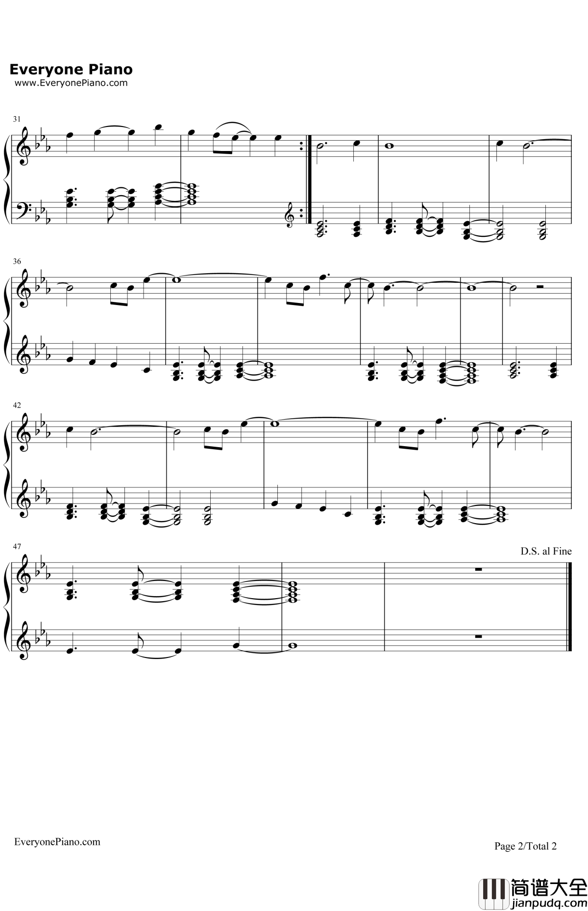 Nobody_to_Love钢琴谱_Sigma