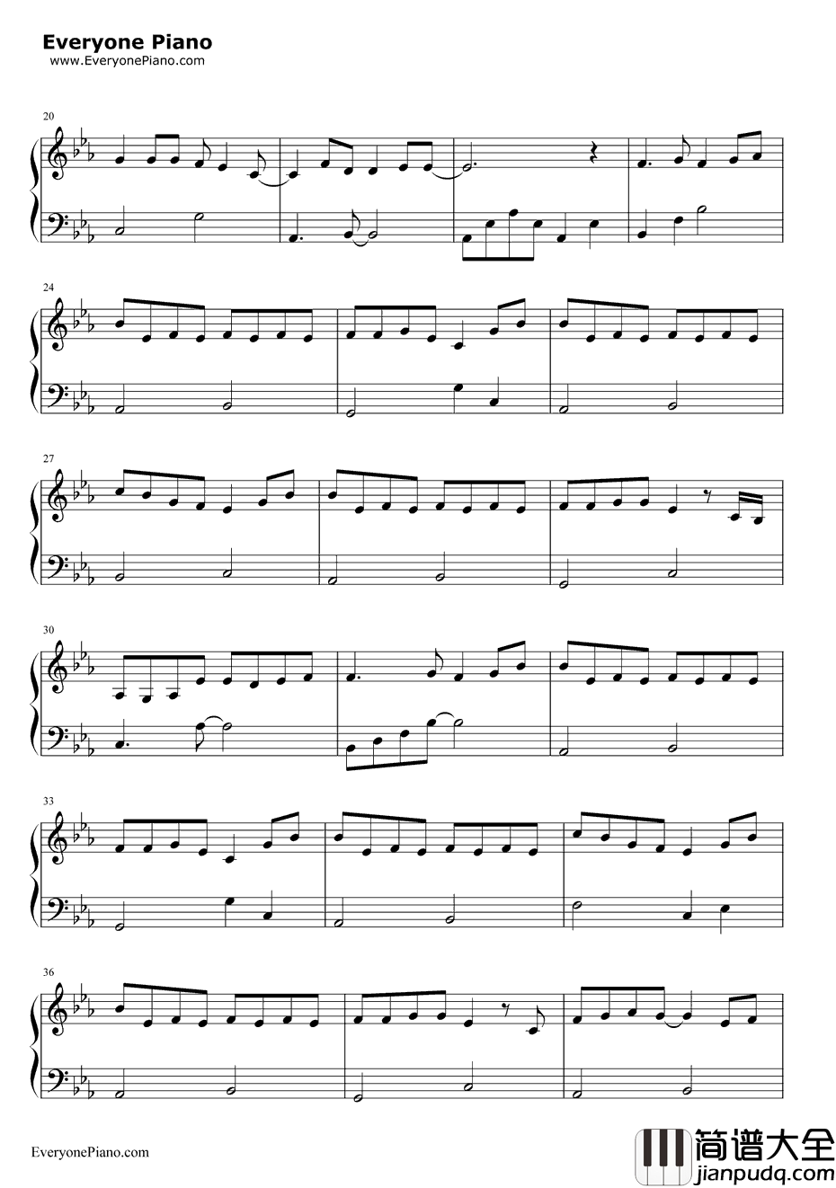 只对你有感觉简单版钢琴谱_飞轮海Hebe