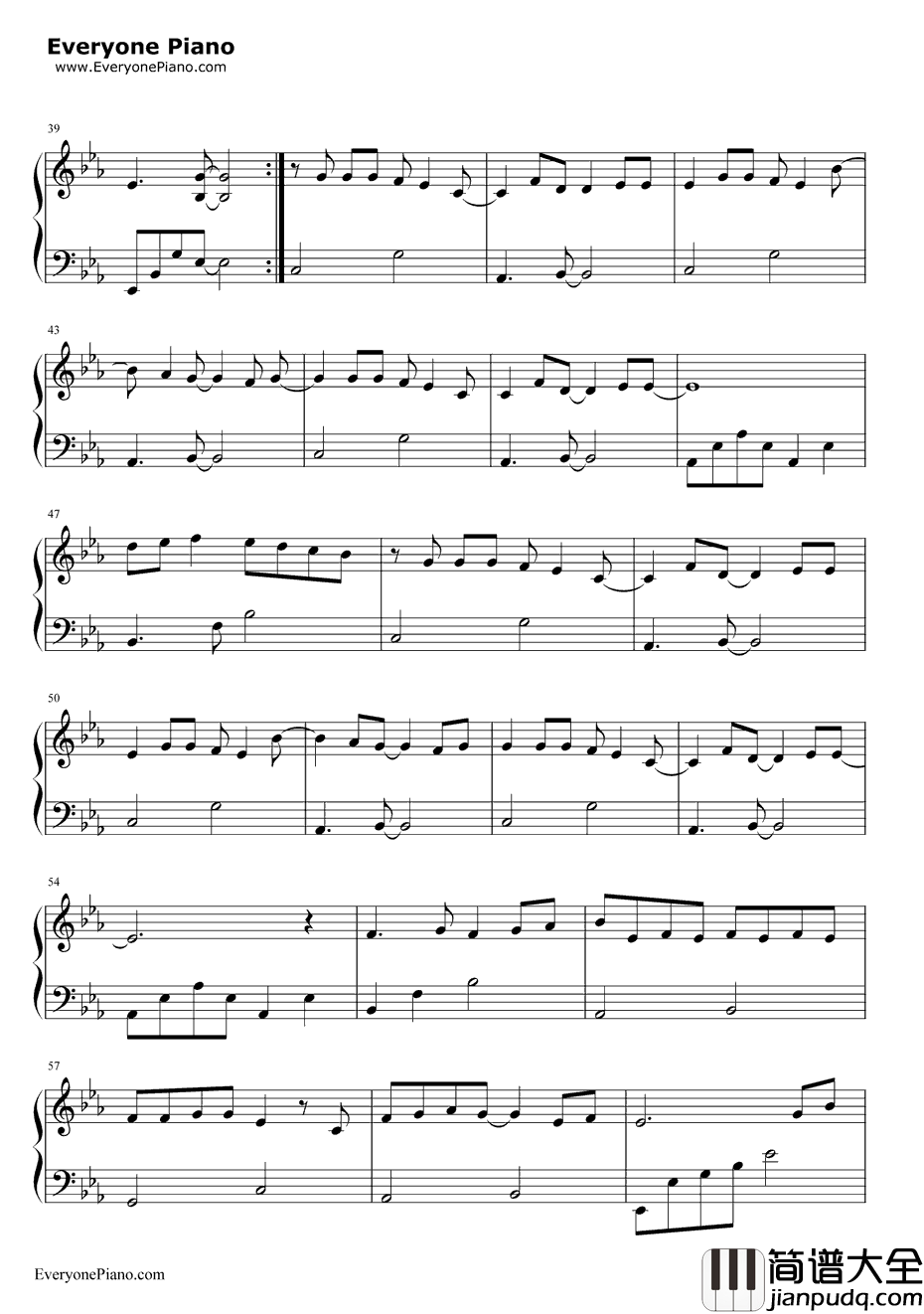 只对你有感觉简单版钢琴谱_飞轮海Hebe