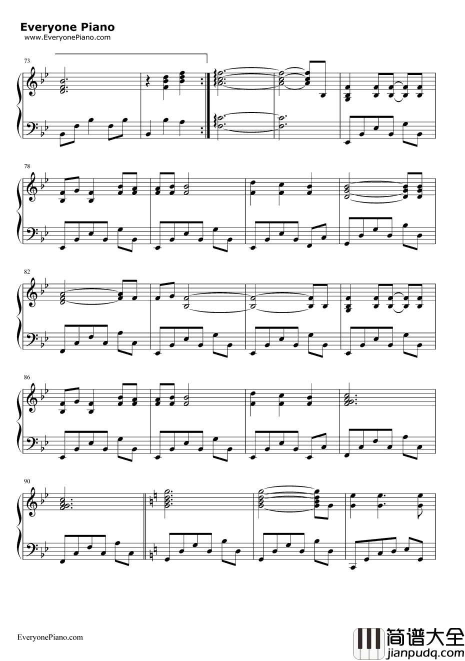 风の街へ钢琴谱_FictionJunctionKEIKO_翼年代记OST