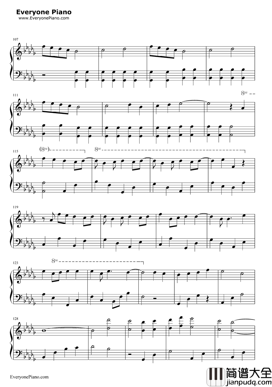 爱在记忆中找你钢琴谱_林峯_岁月风云插曲