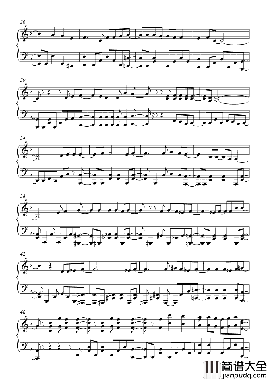 NEVER钢琴谱_小林竜之&铃木このみ_ENDTALE_妖精的尾巴OP20