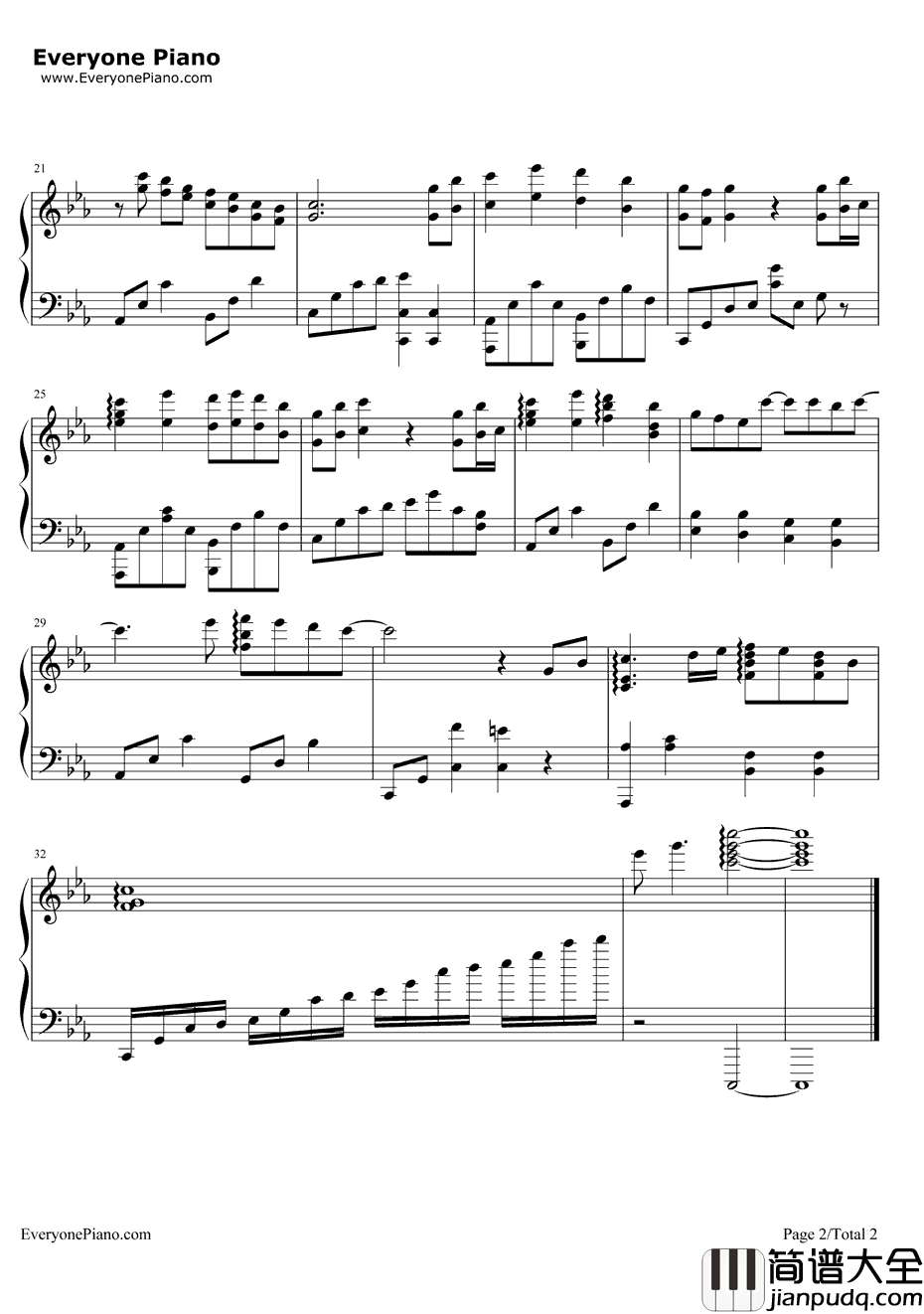 仙侠道背景音乐钢琴谱_仙侠道