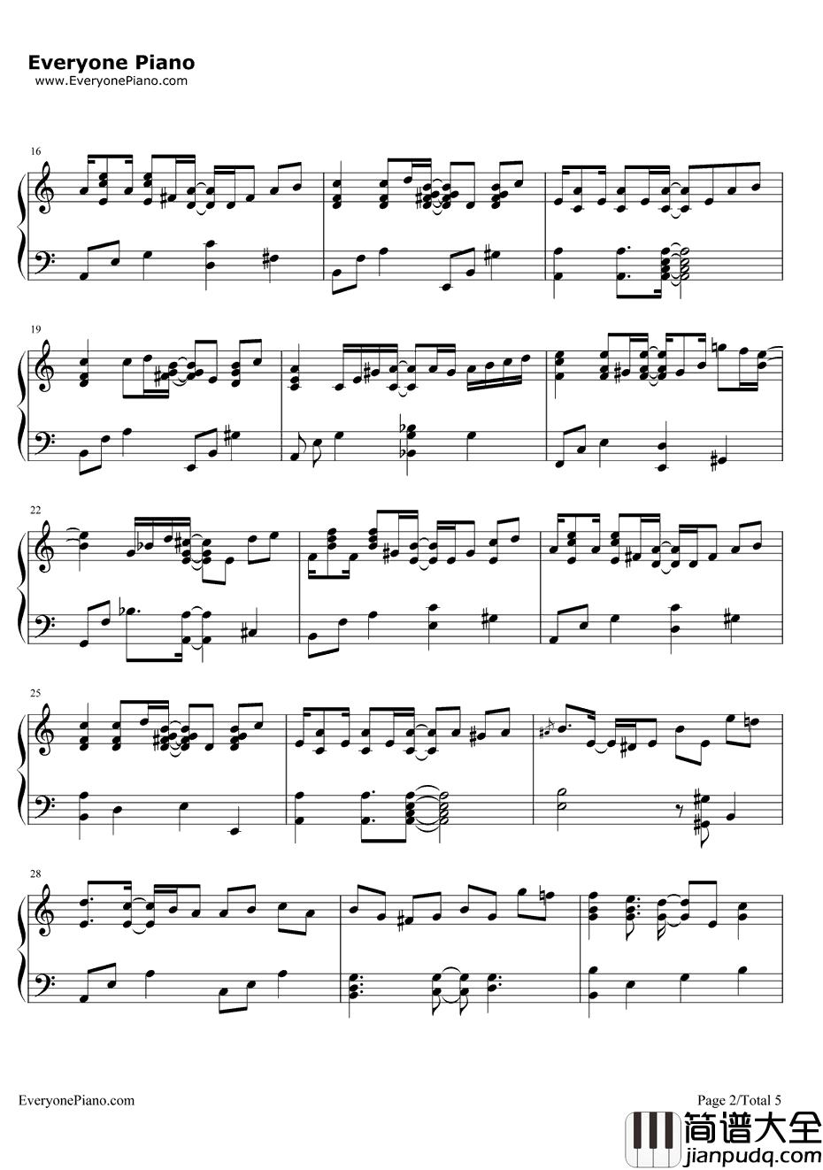 贝多芬病毒钢琴谱_贝多芬