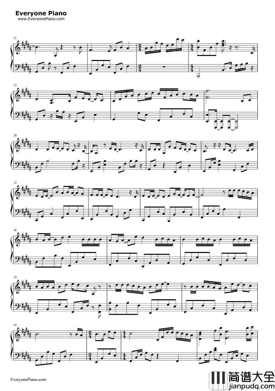 相依为命钢琴谱_陈小春