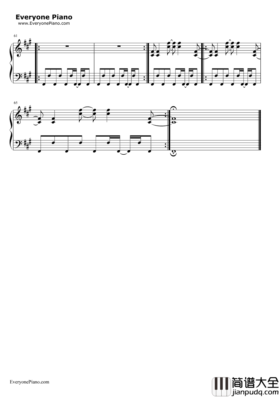 Pon_de_Replay钢琴谱_Rihanna