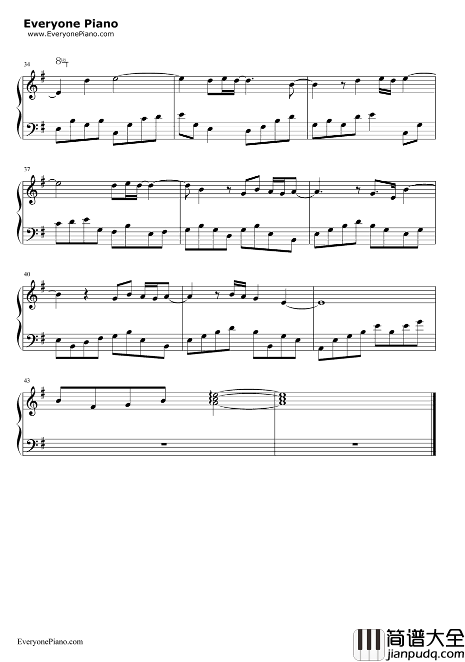 故乡的原风景钢琴谱_宗次郎