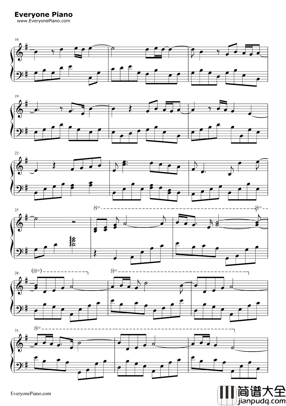 故乡的原风景钢琴谱_宗次郎