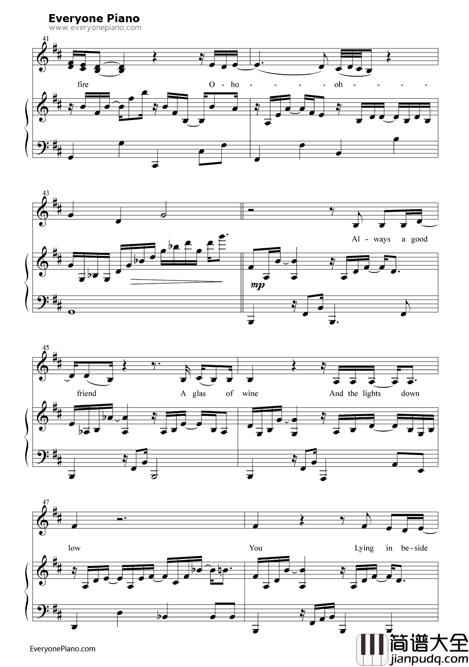 You钢琴谱_TenSharp