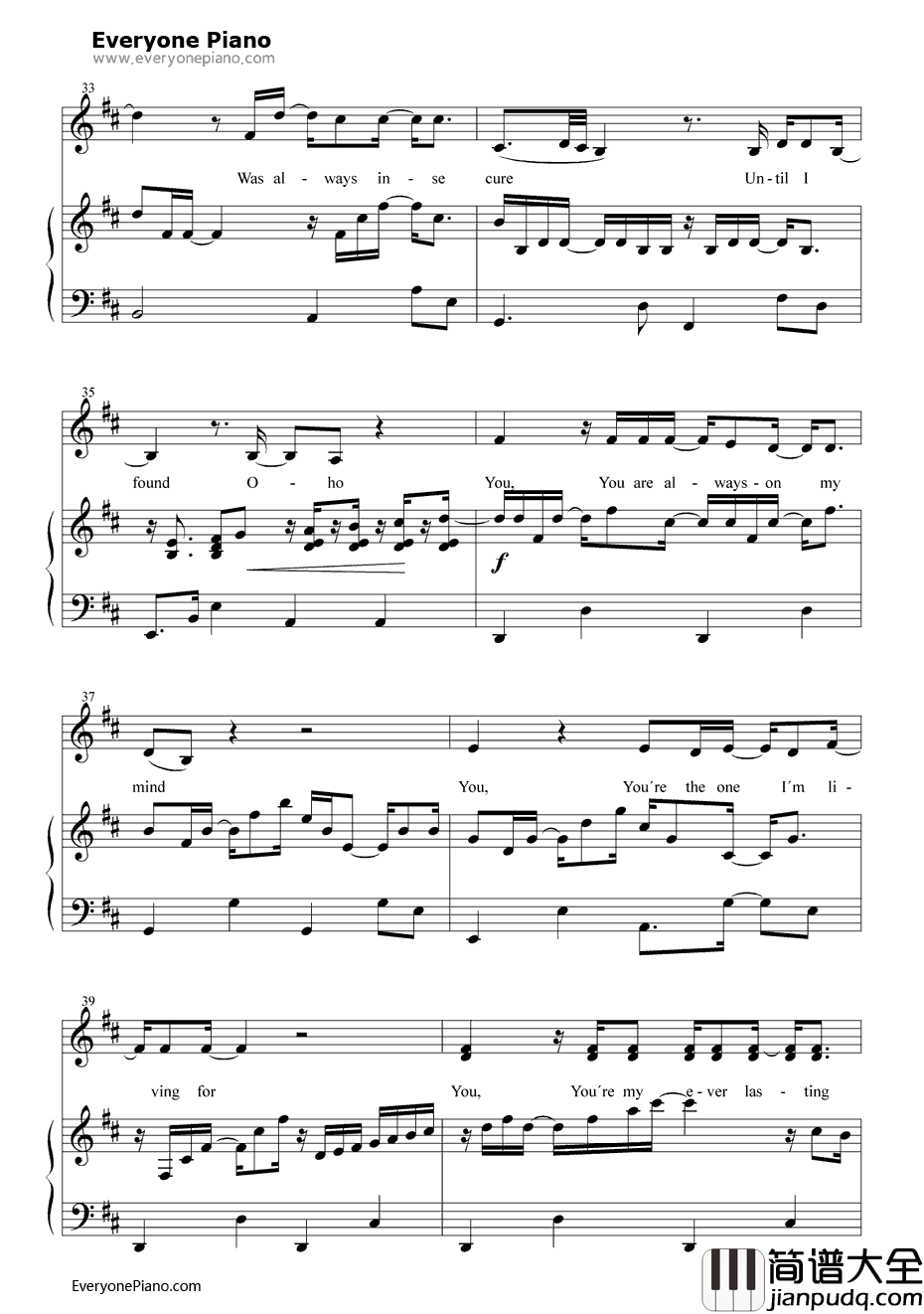 You钢琴谱_TenSharp