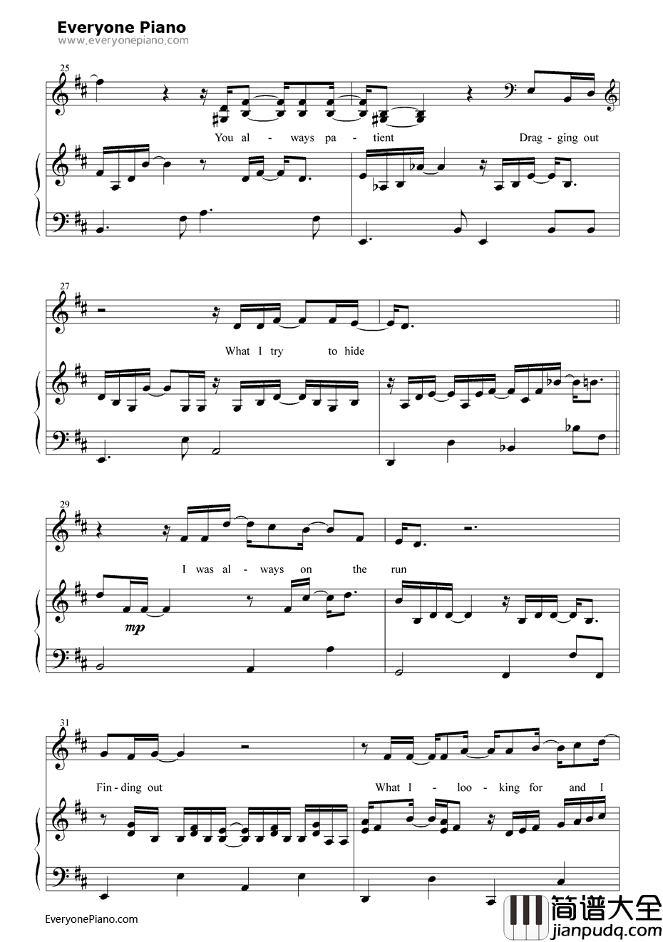 You钢琴谱_TenSharp