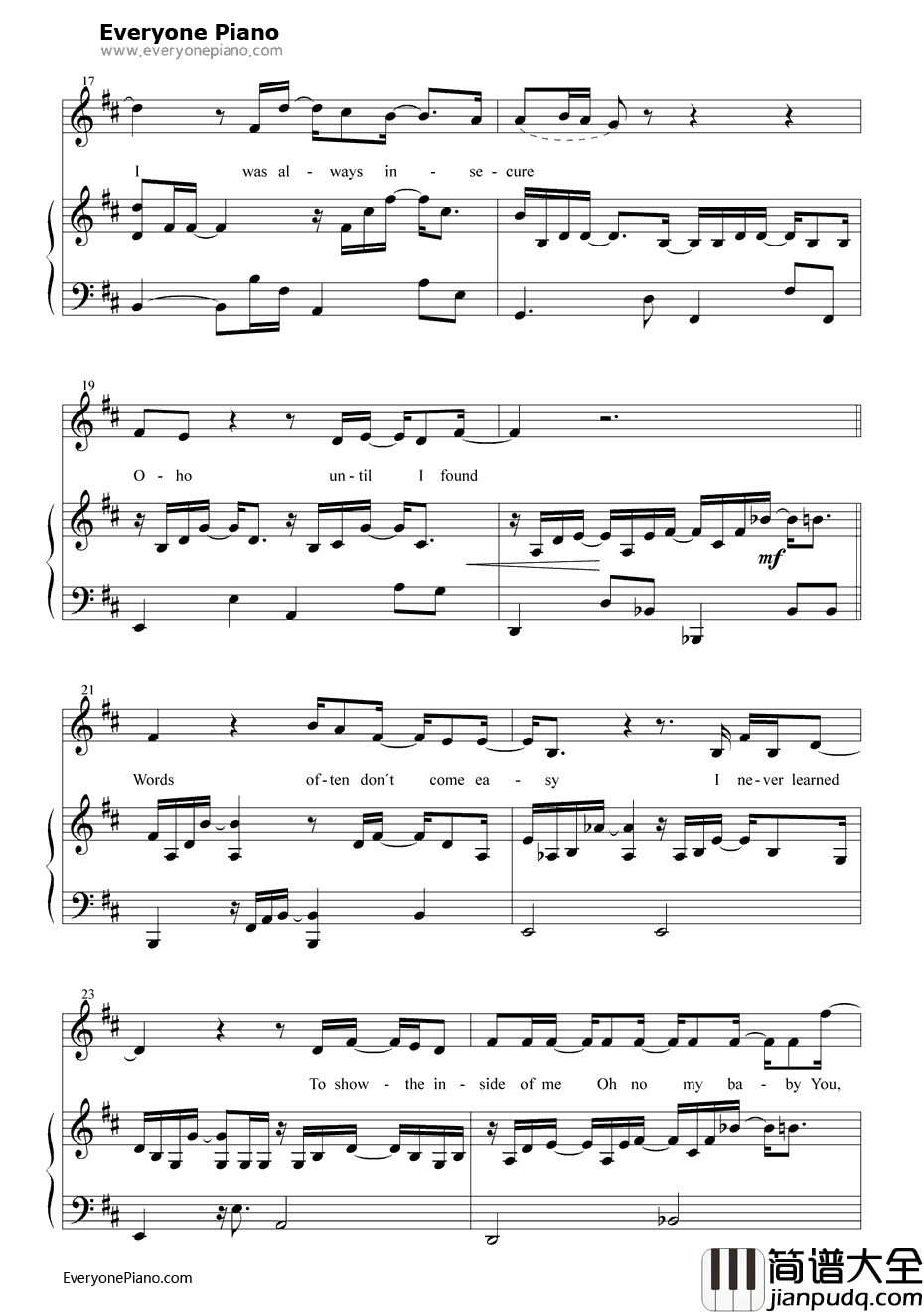 You钢琴谱_TenSharp