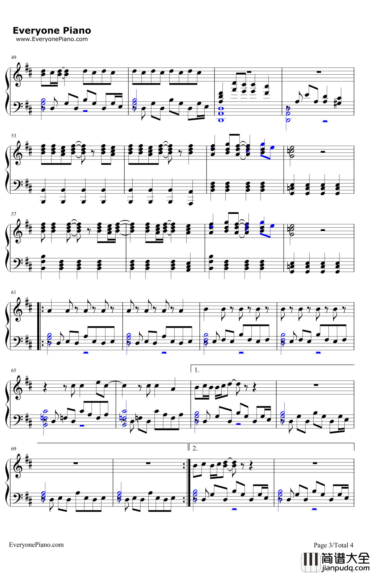 UsandThem钢琴谱_PinkFloyd