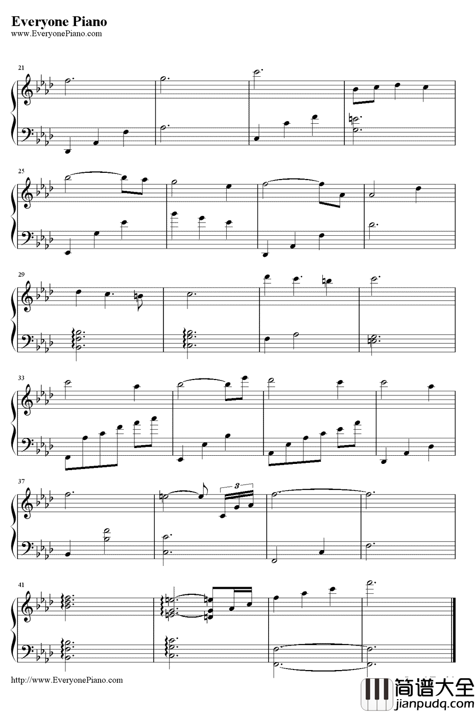 哀的主题曲钢琴谱_大野克夫_哀のテーマ_柯南_通往天国的倒计时_插曲