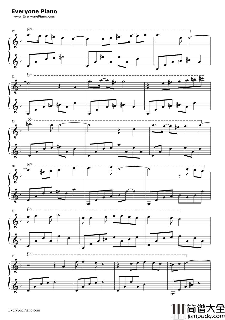 我等候你钢琴谱_未知_人间四月天插曲