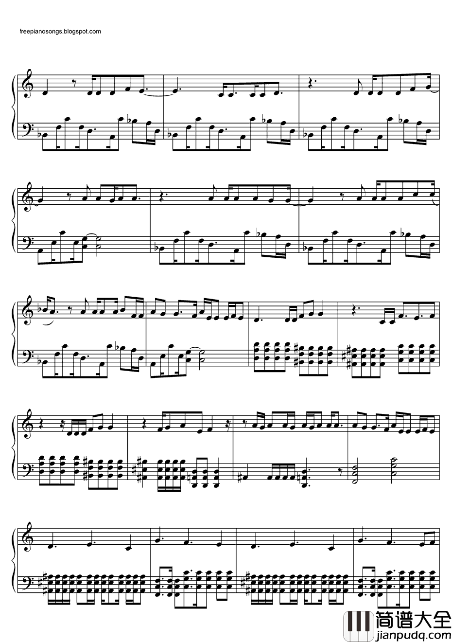 NeverTooLate钢琴谱_ThreeDaysGrace