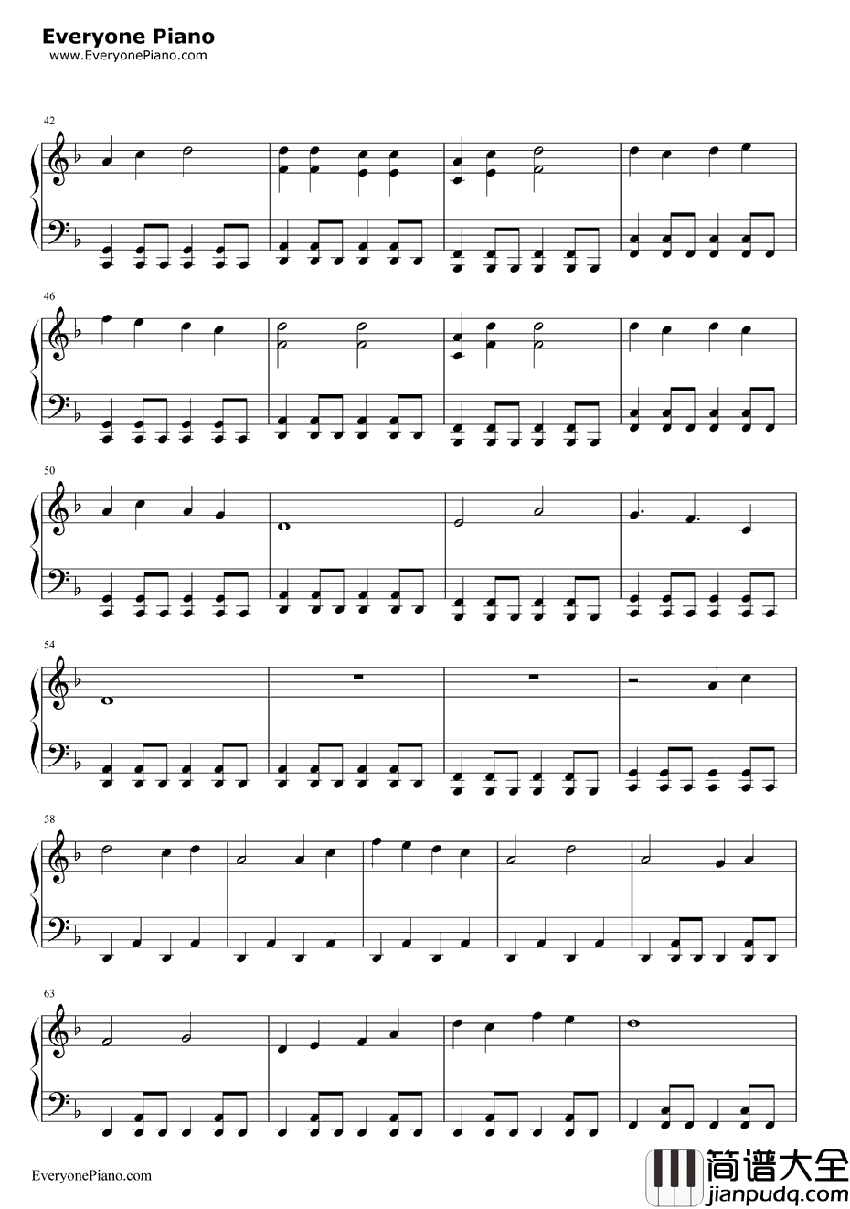 昙天钢琴谱_ドーズ（DOES）__银魂_主题曲