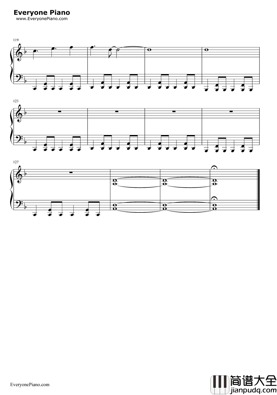 昙天钢琴谱_ドーズ（DOES）__银魂_主题曲